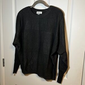 Gray Dolman Sleeve Sweater